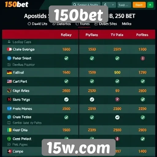 Comparativo entre 150bet e outros sites de apostas